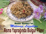 Asma Yapraklı Burgur Pilavı (görsel)