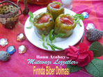 Fırında Biber Dolması (görsel)