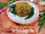 Taze Baklalı Bulgur Pilavı (görsel)
